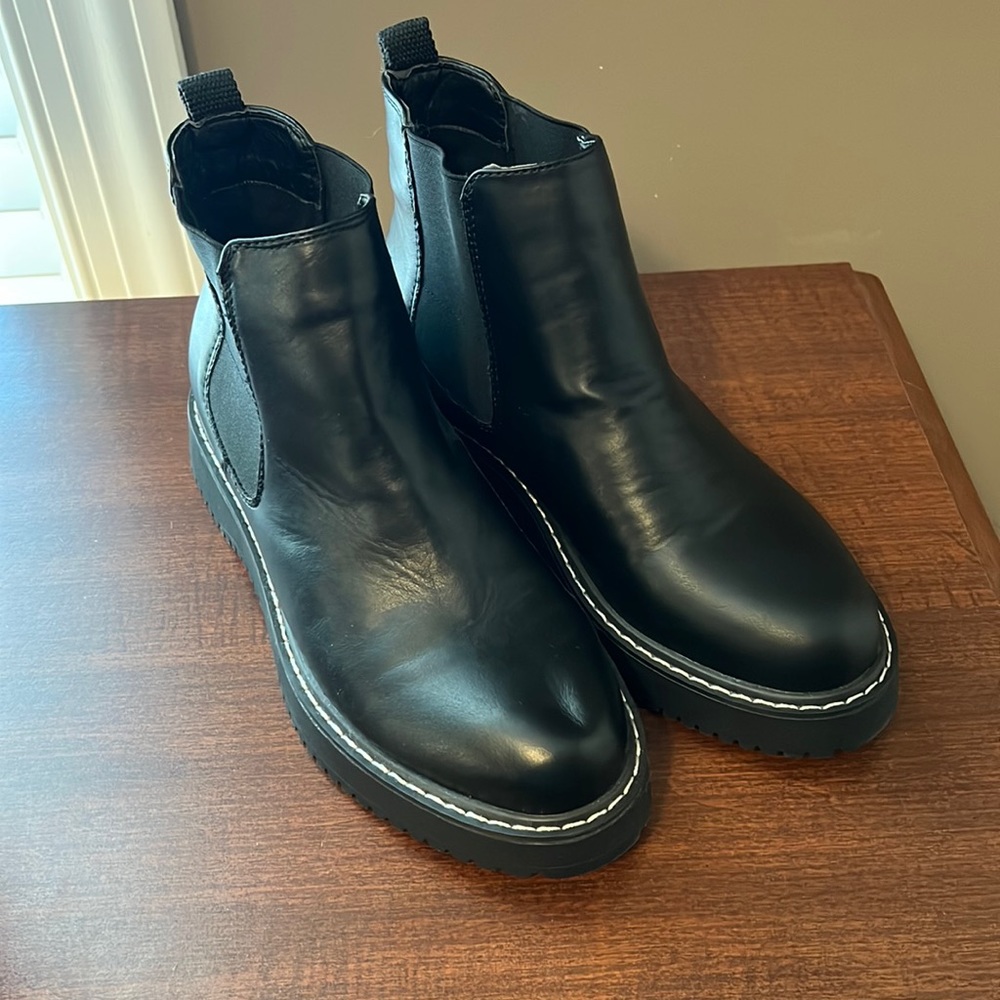 Black ankle boots